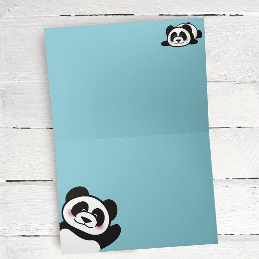 Een groep Panda's gepersonaliseerde verjaardag Kaart