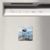 Een groep pinguïns die op een valkuil staan magneet (Insitu (Vaatwasser))