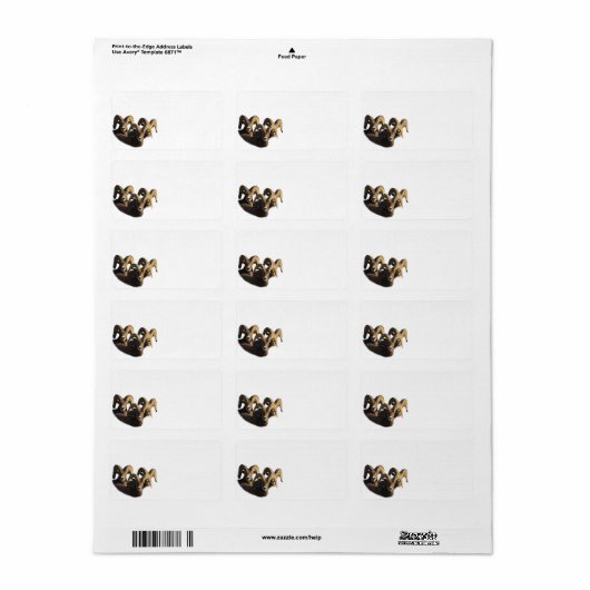 Een groep rammen etiket (Full Sheet)