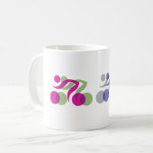 Een groep rijders koffiemok (Voorkant links)