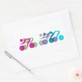 Een groep rijders rechthoekige sticker (Envelop)