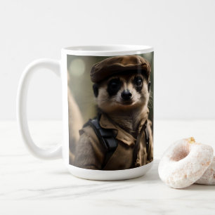 Een groet aan Silvester de Meerkat: A Veteran's Ta Koffiemok