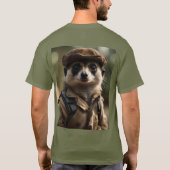 Een groet aan Sylvester de Meerkat: A Veteran's Ta T-shirt (Achterkant)