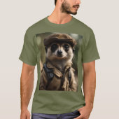 Een groet aan Sylvester de Meerkat: A Veteran's Ta T-shirt (Voorkant)