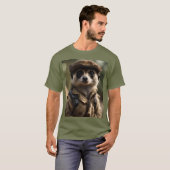 Een groet aan Sylvester de Meerkat: A Veteran's Ta T-shirt (Voorkant volledig)