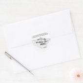 Een groet aan veteranen van WOII (Kilroy) Ronde Sticker (Envelop)