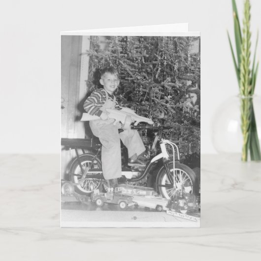 Een groet van jaren '50Chrismas Feestdagen Kaart (Voorkant)