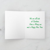 Een groet van jaren '50Chrismas Feestdagen Kaart (Binnen)