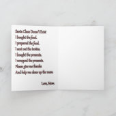 Een groet van Kerstmis van de Atheïst Feestdagen Kaart (Binnen)