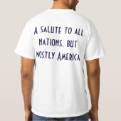 Een groet voor alle naties, maar vooral Amerika WD T-shirt (Achterkant)