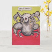 Een groetenkaart voor gehouden van kaart (Gele Bloem)