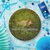 Een grondhog borden papieren bordje (Feest)