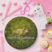 Een grondhog borden papieren bordje (Feest)