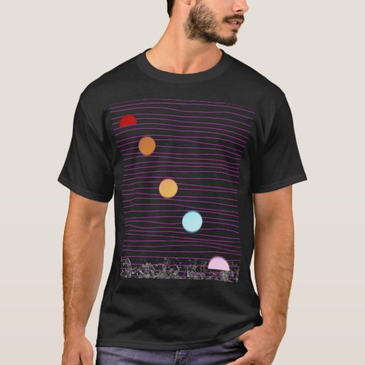 EEN GROOT AANTAL PLANETEN BIJ ÉÉN ZON T-shirt (Voorkant)