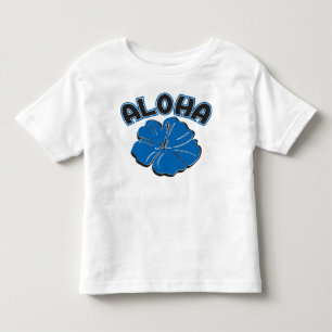 Een groot blauw ALOHA voor jou Kinder Shirts