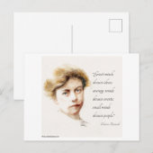 Een groot brein is als een groot land dat bestuurd briefkaart (Voorkant / Achterkant)