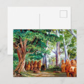 Een groot Briefkaart van de Tamarinaalboom (Voorkant / Achterkant)