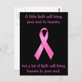 Een groot Briefkaart van Faith Cancer Awareness (Voorkant / Achterkant)