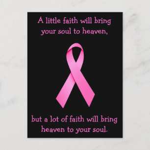 Een groot Briefkaart van Faith Cancer Awareness