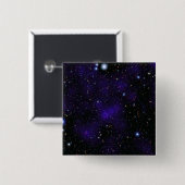 Een groot collectie sterrenstelsels vierkante button 5,1 cm (Voorkant /achterkant)