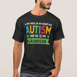 Een groot deel van mijn hart heeft autisme en hij t-shirt
