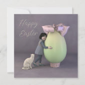 Een groot ei feestdagenkaart (Voorkant)