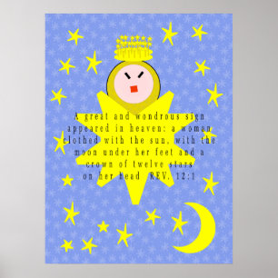 Een groot en wonderlijk teken verscheen in de heme poster