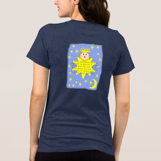 Een groot en wonderlijk teken verscheen in de heme Tri-Blend shirt (Achterkant)