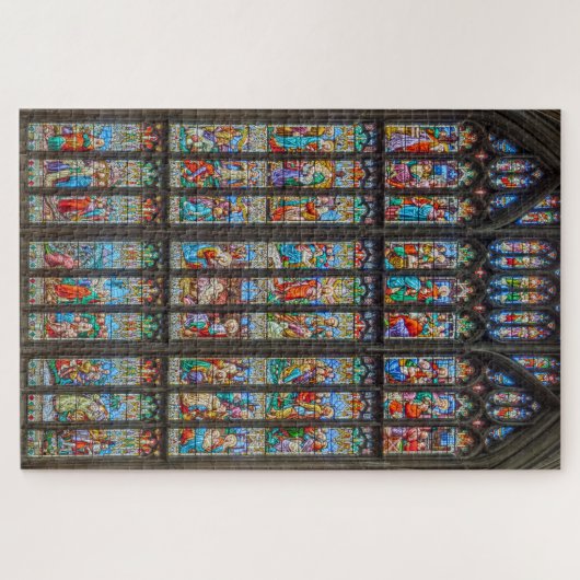 Een groot Glas in lood-venster met puzzle 1014 pc Legpuzzel (Horizontaal)