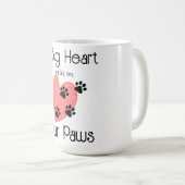 Een groot hart loopt op vier poten - Schattige Pet Koffiemok (Voorkant rechts)