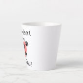 Een groot hart loopt op vier poten - Schattige Pet Latte Mok (Voorkant)