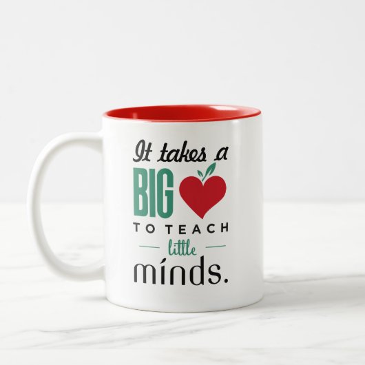 een groot hart voor kleine tapes - Mok van het rod (Links)