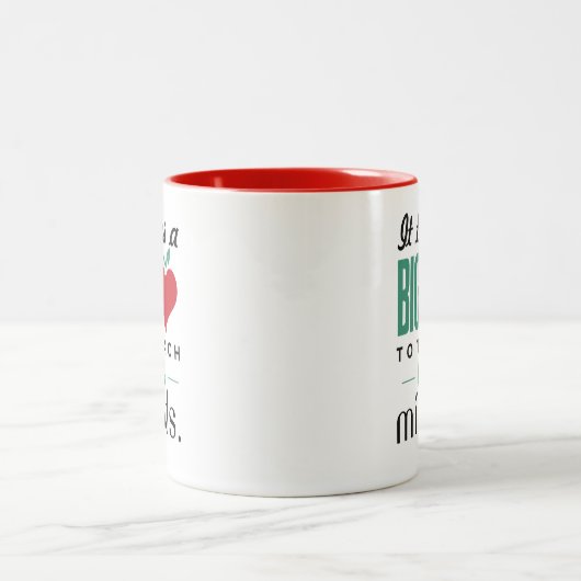 een groot hart voor kleine tapes - Mok van het rod (Center)