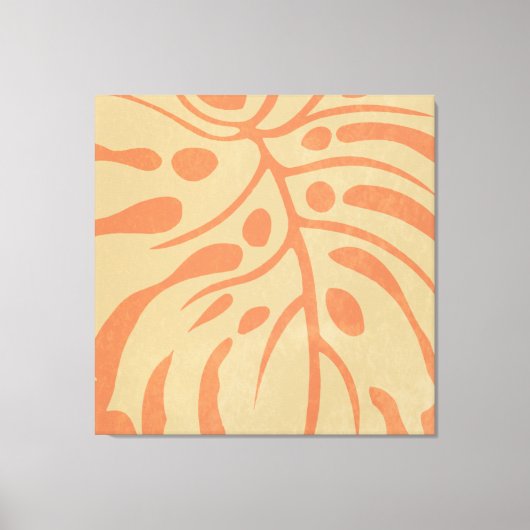 Eén groot monstera canvas afdruk (Voorkant)
