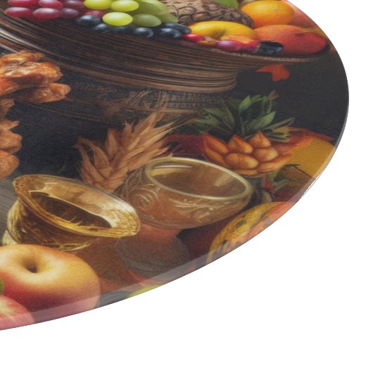 Een groot oogstfeest snijplank (Hoek)