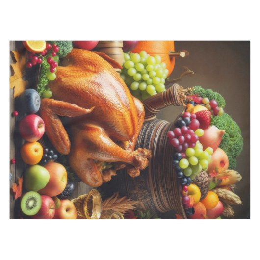 Een groot oogstfeest tafelkleed (Voorkant (Horizontaal))