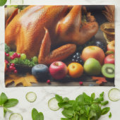 Een groot oogstfeest theedoek (Gevouwen)