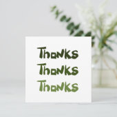 Een groot plezier Bedankt wenskaart (Staand voorkant)