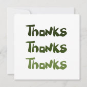 Een groot plezier Bedankt wenskaart (Voorkant)