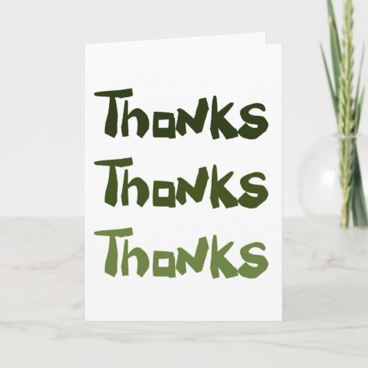 Een groot plezier Bedankt wenskaart (Voorkant)