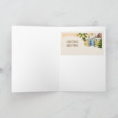 Een groot Puppy voor Kerstmis Feestdagen Kaart (Binnen)