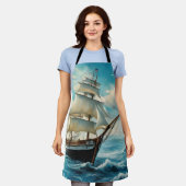 Een groot schip en mooi weer schort (Gedragen)