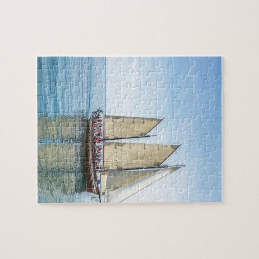 Een groot schip legpuzzel (Horizontaal)