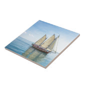 Een groot schip tegeltje (Zijkant)