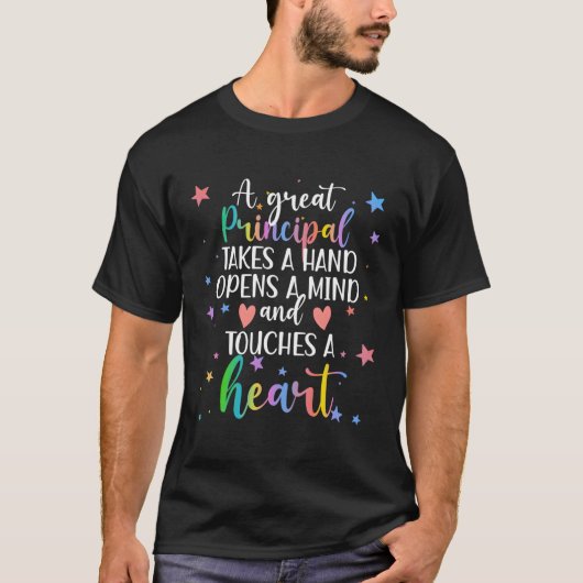 Een groot schoolhoofd beste schoolhoofden t-shirt (Voorkant)