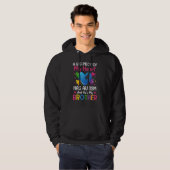 Een groot stuk van mijn hart heeft autisme en hij  hoodie (Voorkant volledig)