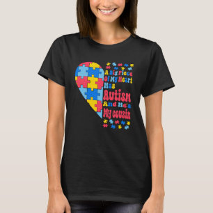 Een groot stuk van mijn hart heeft autisme en hij t-shirt