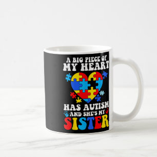 Een groot stuk van mijn hart heeft autisme en ze i koffiemok