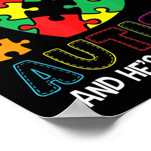 Een groot stuk van mijn hart heeft autisme. Hij is Poster (Hoek)