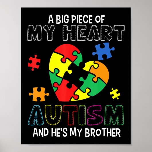 Een groot stuk van mijn hart heeft autisme. Hij is Poster (Voorkant)